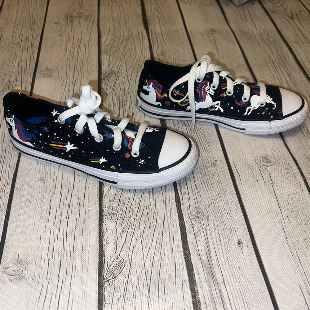 Converse All Star Chuck Taylor Rainbow Unicorn Galaxy Low Shoes Size 1.5 Junior